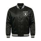 NFL Men's Oakland Raiders Black Satin Varsity Jacket