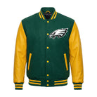 NFL Men's Philadelphia Eagles Green Varsity Jacket