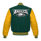 NFL Men's Philadelphia Eagles Green Varsity Jacket (Back)