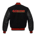 NFL Men's San Francisco 49ers Red & Black Varsity Jacket