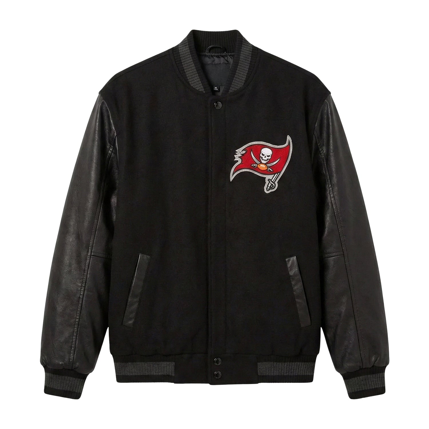NFL Men's Tampa Bay Buccaneers Embroidered Varsity Jacket 