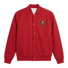 NFL Men's Tampa Bay Buccaneers Red Poly Twill Varsity Jacket