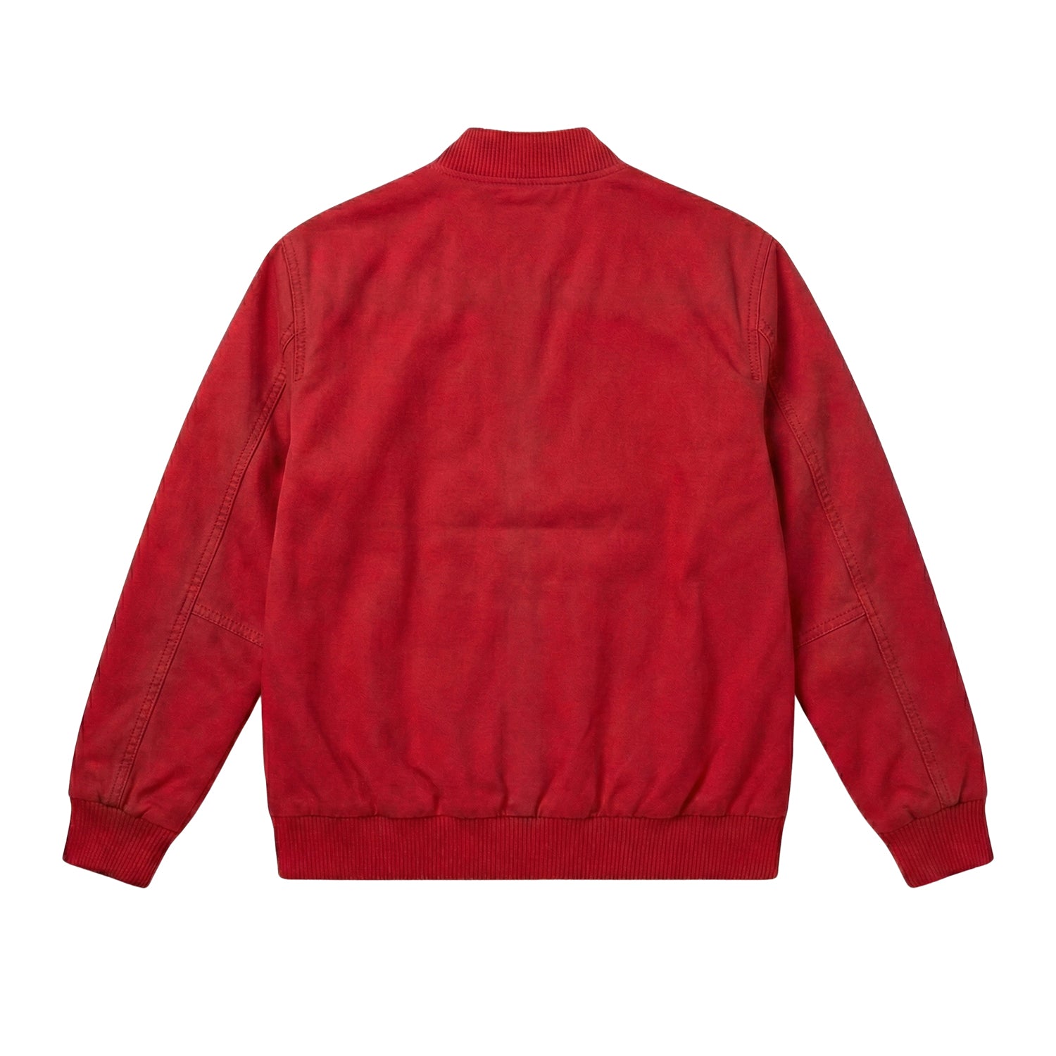 NFL Men's Tampa Bay Buccaneers Red Poly Twill Varsity Jacket (Back)