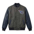 NFL Men's Tennessee Titans Charcoal Navy Varsity Jacket 