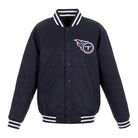 NFL Men's Tennessee Titans Navy Blue Varsity Jacket 