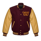 NFL Men's Washington Commanders Yellow Burgundy Varsity Jacket