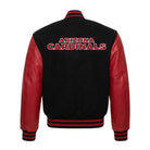 NFL Women's Arizona Cardinals Black and Red Varsity Jacket (Back)