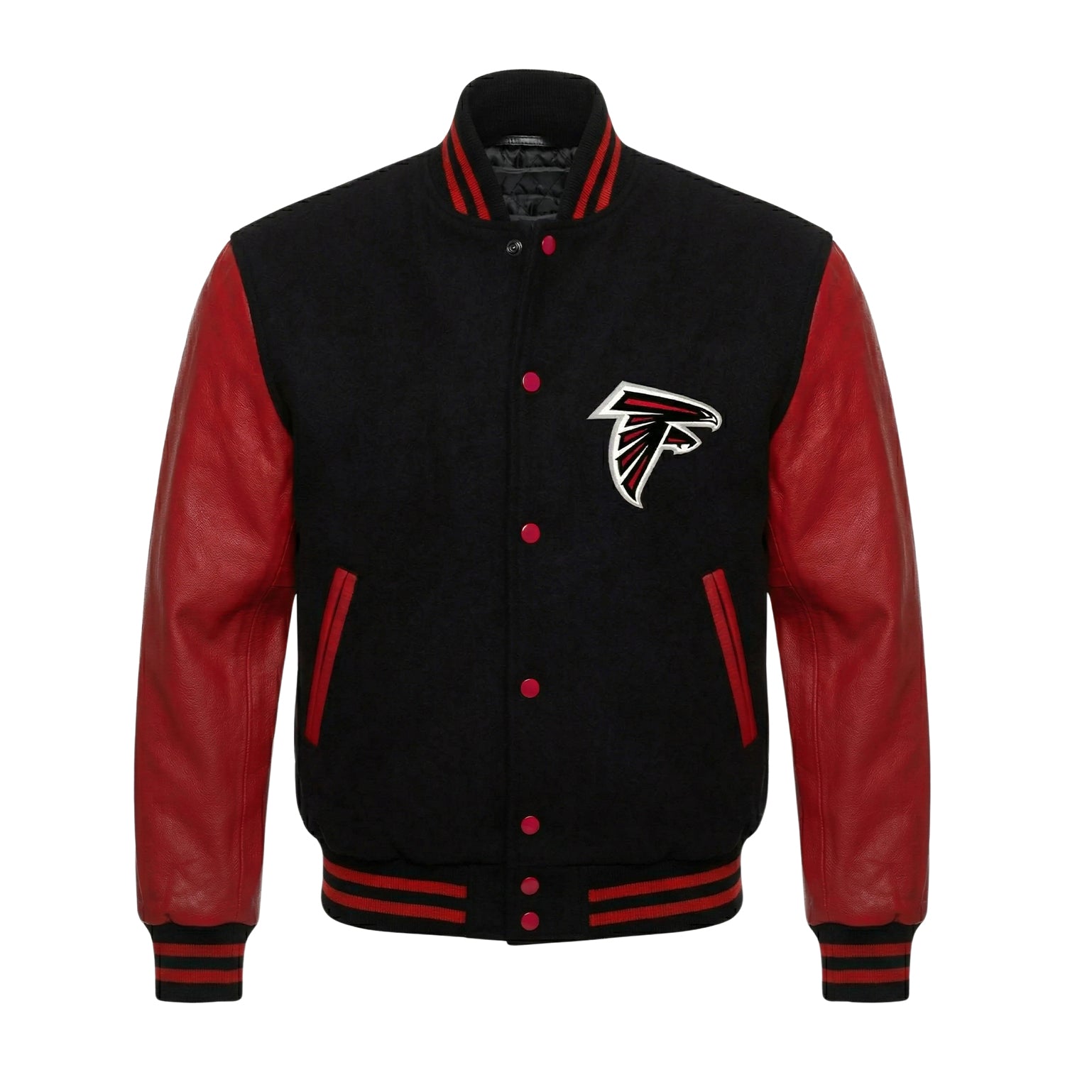 NFL Women's Atlanta Falcons Bold team colors Varsity Jacket
