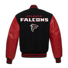 NFL Women's Atlanta Falcons Bold team colors Varsity Jacket (Back)