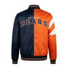 NFL Women's Chicago Bears Orange & Black Varsity Jacket (Back)