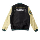 NFL Women's Jacksonville Jaguars Black and White Varsity Jacket (Back)