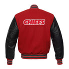 NFL Women's Kansas City Chiefs Red & Black Varsity Jacket (Back)