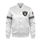 NFL Women's Las Vegas Raiders White Varsity Jacket