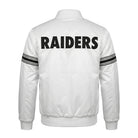 NFL Women's Las Vegas Raiders White Varsity Jacket (Back)