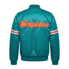 NFL Women's Miami Dolphins Turquoise Varsity Jacket (Back)