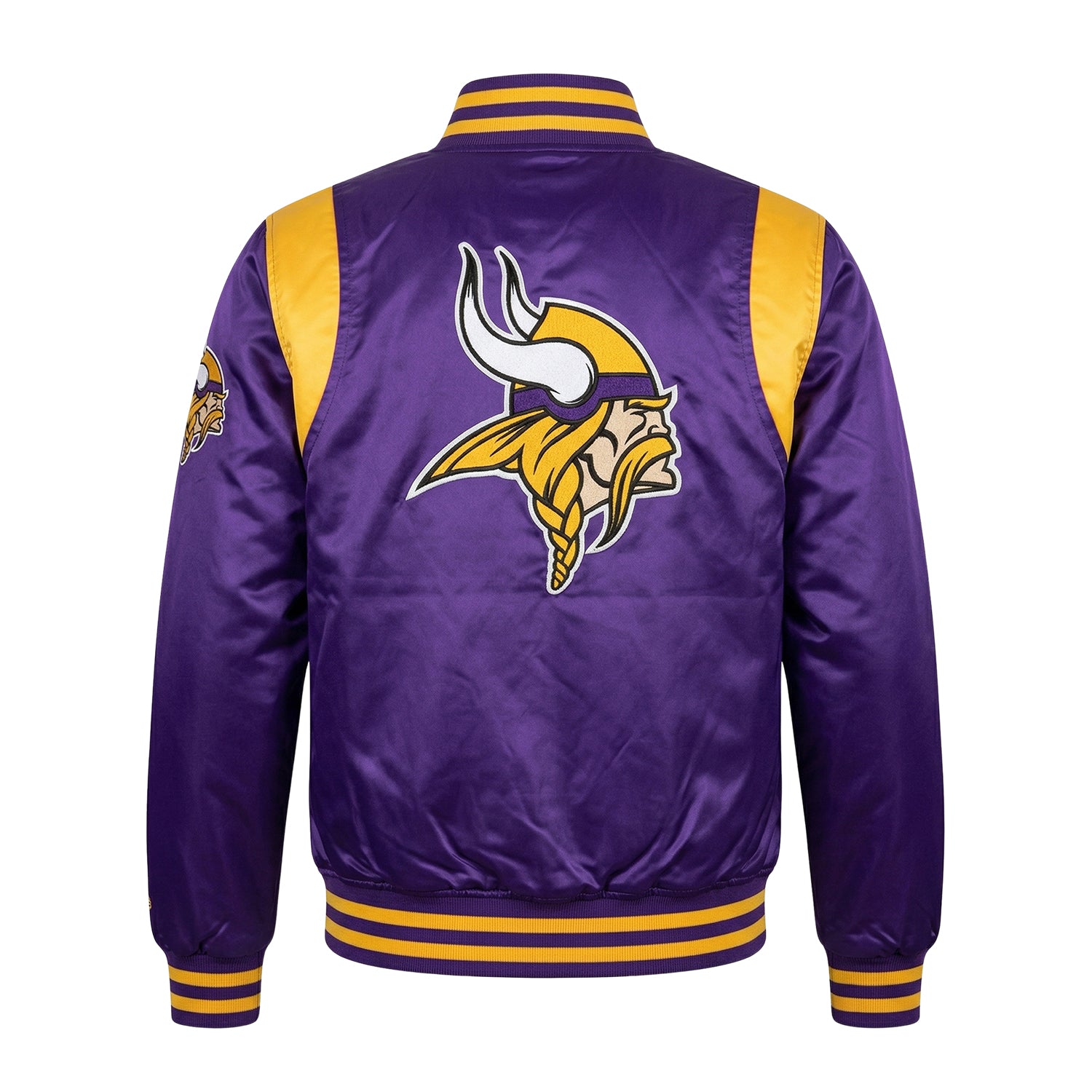 NFL Women's Minnesota Vikings Purple Varsity Jacket (Back)