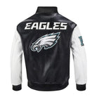 NFL Women's Philadelphia Eagles Black & White Varsity Jacket (Back)
