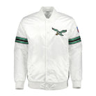 NFL Women's Philadelphia Eagles White Varsity Jacket