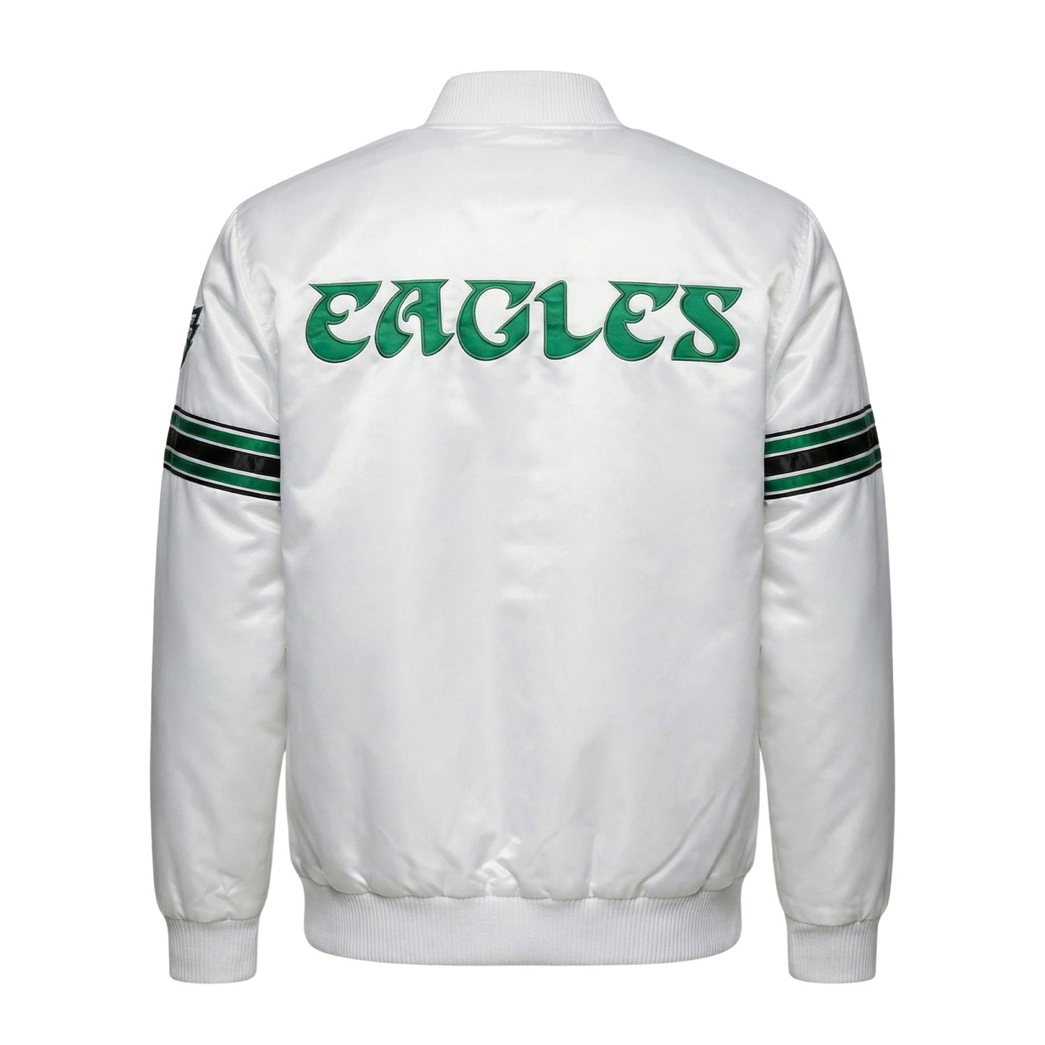 NFL Women's Philadelphia Eagles White Varsity Jacket (Back)