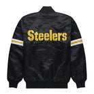 NFL Women's Pittsburgh Steelers Black Varsity Jacket (Back)