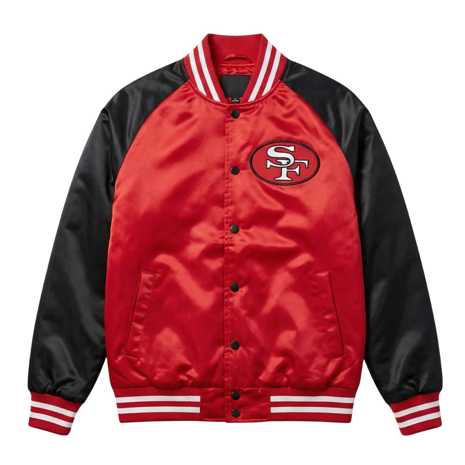 NFL Women's San Francisco 49ers Red & Black Varsity Jacket