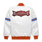 NFL Women's Tampa Bay Buccaneers White Varsity Jacket (Back)