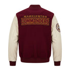 NFL Women's Washington Commanders Burgundy and White Varsity Jacket (Back)