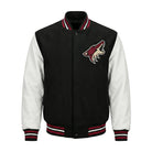 NHL Men's Arizona Coyotes Black Varsity Jacket
