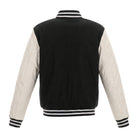 NHL Men's Arizona Coyotes Black and White Varsity Jacket (Back)