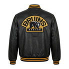 NHL Men's Boston Bruins Black Varsity Jacket (Back)