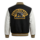 NHL Men's Boston Bruins Black & White Varsity Jacket (Back)