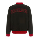 NHL Men's Chicago Blackhawks Black & Red Varsity Jacket (Back)