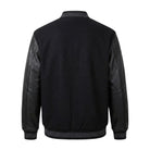 NHL Men's Edmonton Oilers Black Varsity Jacket (Back)