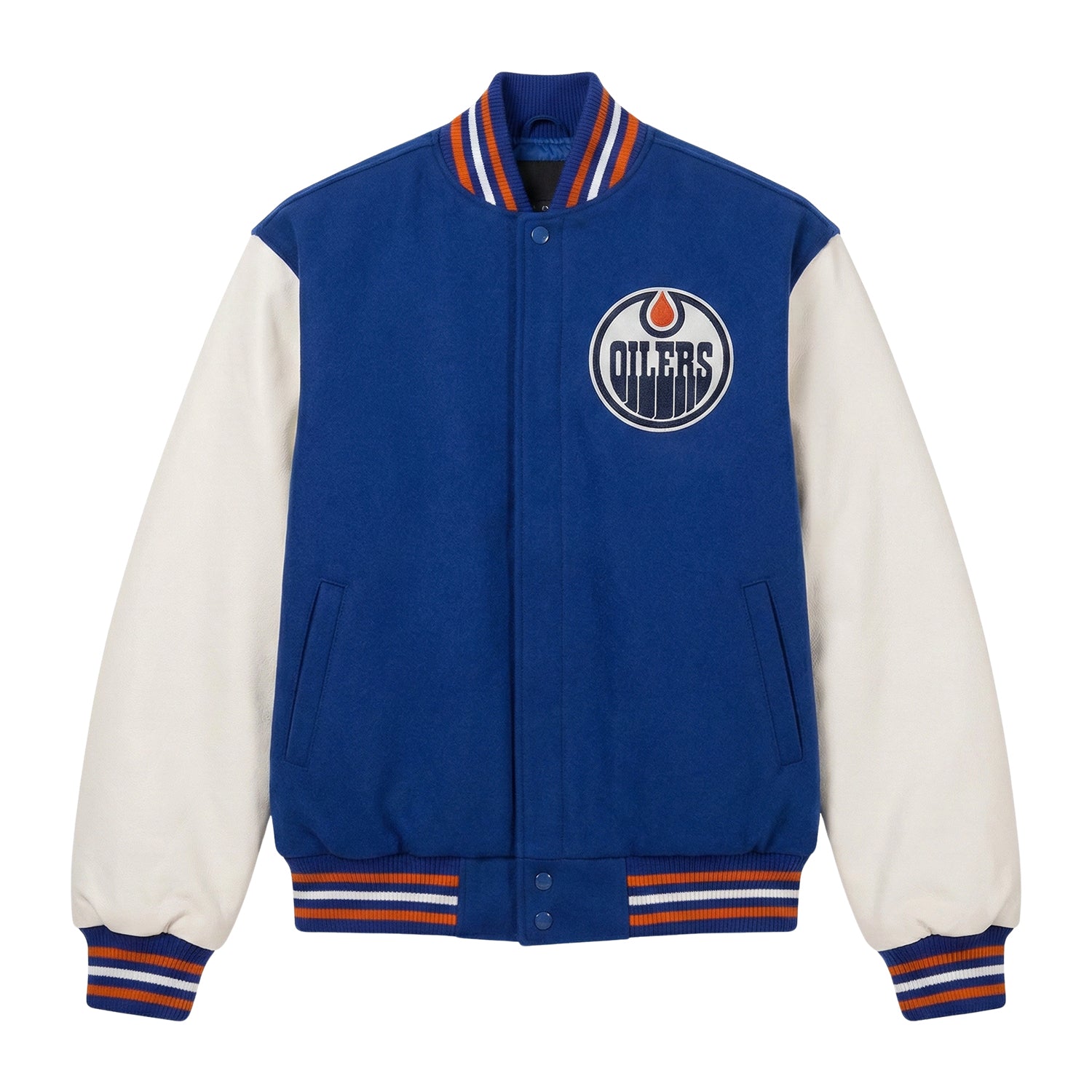 NHL Men's Edmonton Oilers Varsity Jacket