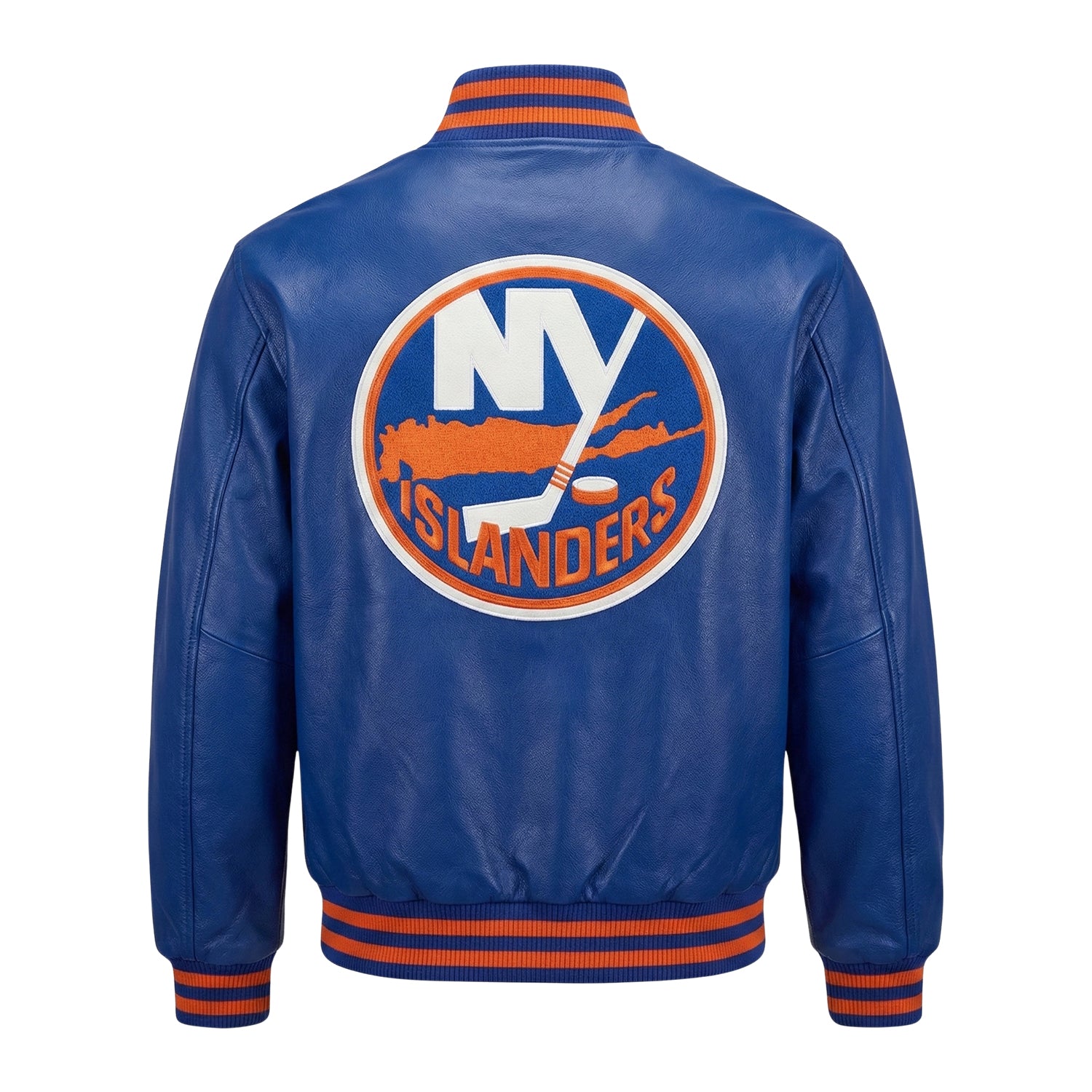 NHL Men's New York Islanders Blue Varsity Jacket (Back)