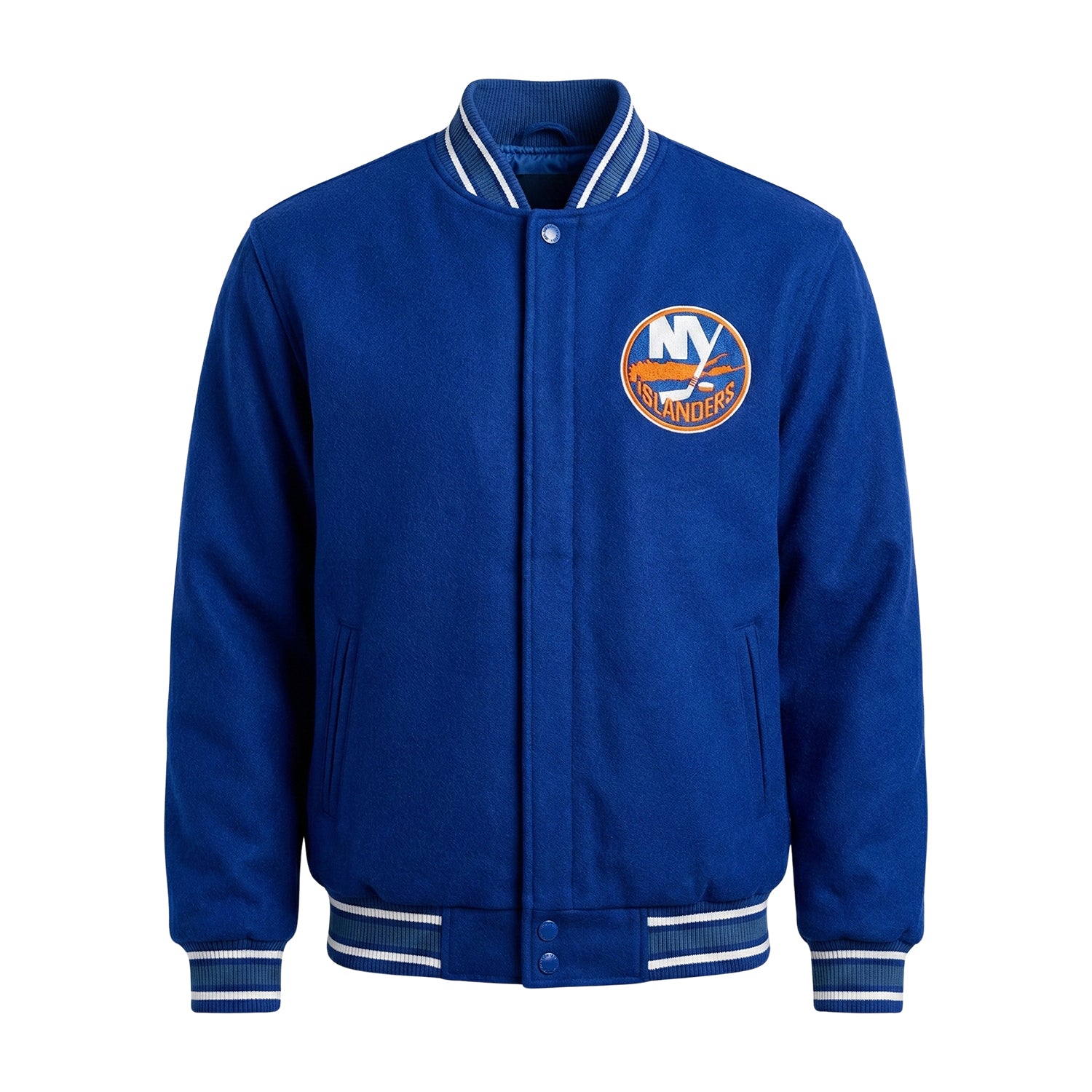 NHL Men's New York Islanders Royal Blue Varsity Jacket