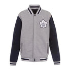 NHL Men's Toronto Maple Leafs Gray & Navy Varsity Jacket