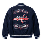 NHL Men's Washington Capitals Navy Blue Varsity Jacket (Back)