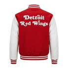 NHL Women's Detroit Red Wings red and white Varsity Jacket (Back)