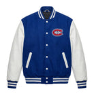 NHL Women's Montreal Canadiens Blue and white Varsity Jacket
