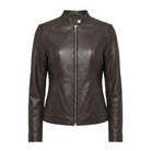 Women' Biker Zip-Up Closure Premium Leather Jacket