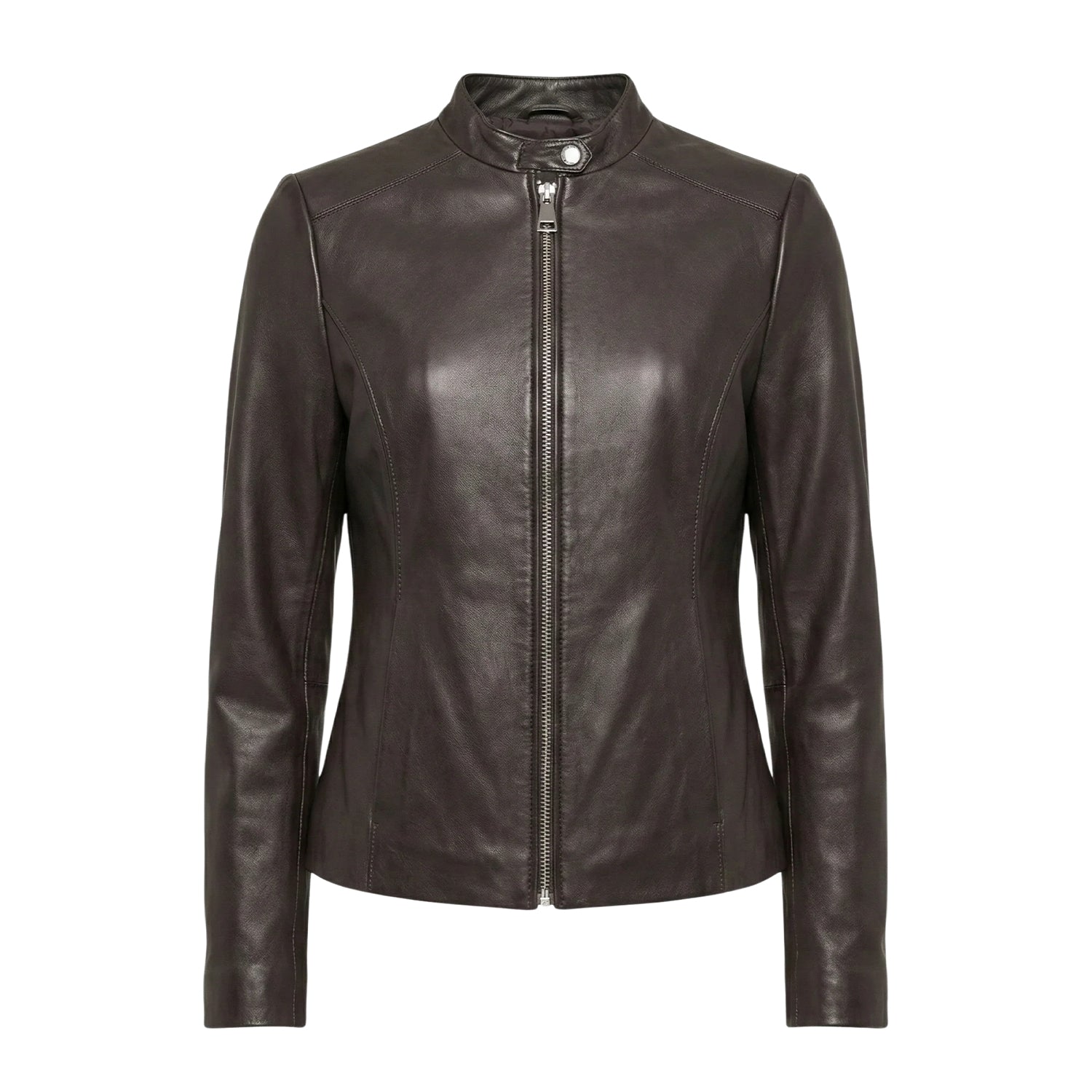 Women' Biker Zip-Up Closure Premium Leather Jacket