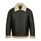 Women's Aviator Black Fur Black Shearling Jacket