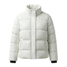Women's Bomber Quilted Puffer Design White Puffer Jacket