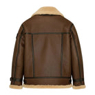 Women's Bomber Real Fur Shearling Jacket (Back)