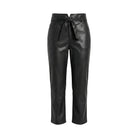 Women’s Closure Black Leather Pants 