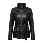 Women's Double Breasted Belted Waist Trench Coat