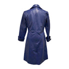 Women's Double Breasted Belted Waist different colours Trench Coat (Back)