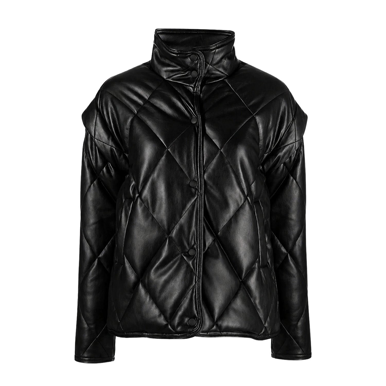Women's Quilted Black Puffer Jacket