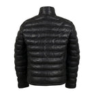 Women's Quilted Sleek and durable Black Puffer Jacket (Back)